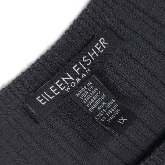 EILEEN FISHER Women’s Rib Tunic Top ITALIAN FABRIC MADE IN USA🇺🇸 S17TVH Size 1X - Picture 2 of 8